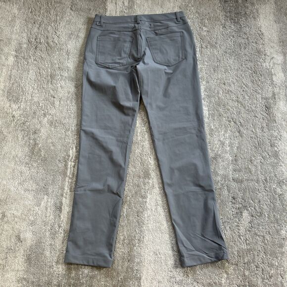 Lululemon ABC Pants Mens 32 Gray Warpstreme Classic Fit Pockets M5AQ9S - Picture 6 of 9